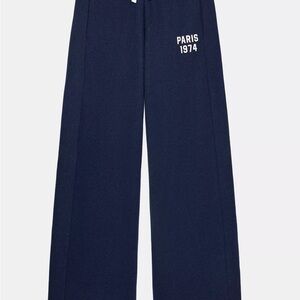 Zara Navy Blue Track Pants